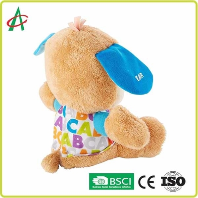 Super suave 12&quot; dogo musical de los juguetes de la felpa para los bebés