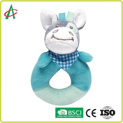 Traqueteo de la felpa del bebé del ODM, peluche del burro del bebé de los 8.5CM
