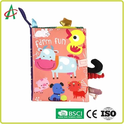 libros suaves para los niños, libros de los 23cm de trapo ISO9001 para los bebés