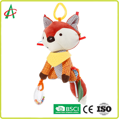 música linda del Fox del traqueteo de la felpa del bebé de los 25cm que juega el estándar EN71