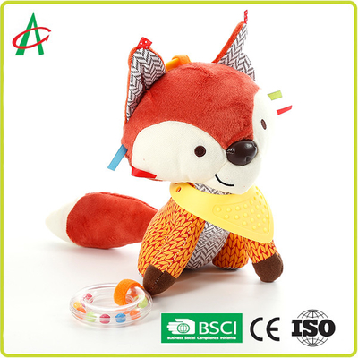música linda del Fox del traqueteo de la felpa del bebé de los 25cm que juega el estándar EN71