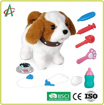 9,8&quot; canto relleno interactivo del descortezamiento del perrito que camina