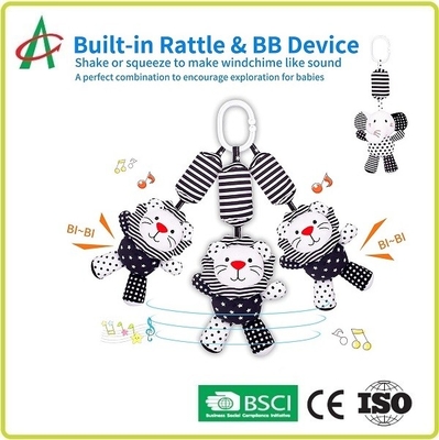 Juguetes del traqueteo de la ejecución del bebé del 19CM, juguetes del cochecito del OEM para el bebé