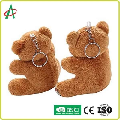 certificado del llavero BSCI de Teddy Bear Handcraft With Metal de la felpa de los 8cm