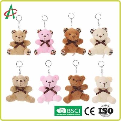 certificado del llavero BSCI de Teddy Bear Handcraft With Metal de la felpa de los 8cm