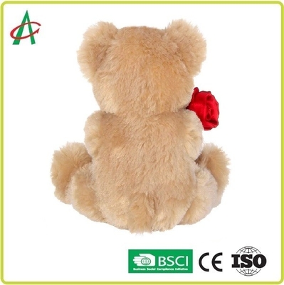 9,45 pulgadas que la tenencia de Teddy Bear de la felpa subió con suave broncean el certificado del CE de la piel