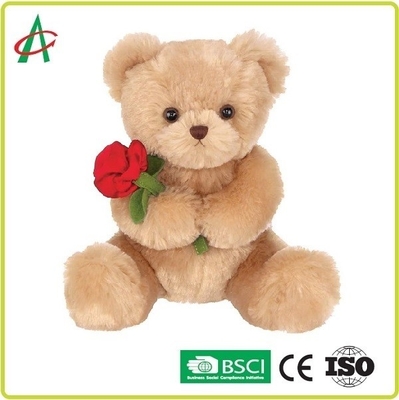 9,45 pulgadas que la tenencia de Teddy Bear de la felpa subió con suave broncean el certificado del CE de la piel