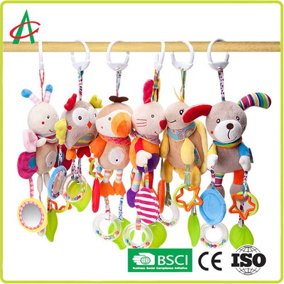 peluches seguros del pesebre de los 21*10cm, juguetes del traqueteo de la ejecución del bebé EN71
