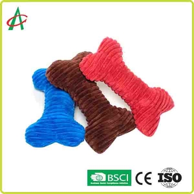 Juguete del hueso de perro de la felpa de los Squeakers