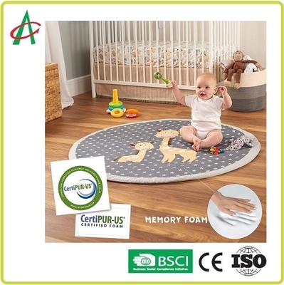 No deslice el juego lavable Mat Super Soft Textured Fabrics del bebé EN71