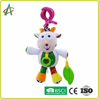 Traqueteo de la felpa del bebé del león el 15cm con la masticación de Teethers