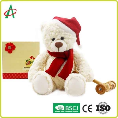 Felpa Huggable Teddy Bear With Christmas Cap de los 25cm