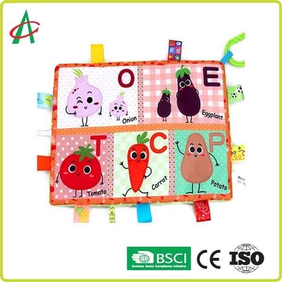 Fruta ultra suave de la felpa del juguete del consolador del bebé de BSCI los 29.7x21cm e impresión animal
