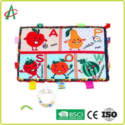 Fruta ultra suave de la felpa del juguete del consolador del bebé de BSCI los 29.7x21cm e impresión animal