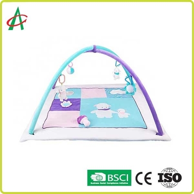 Gimnasio portátil lavable 100% del juego de la actividad del bebé del poliéster Mat Infant Toddlers