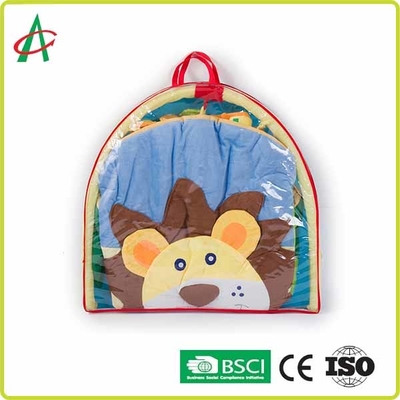Estera redonda lavable de Mat Newborn Tummy Time Gym del bebé de la felpa de los leones