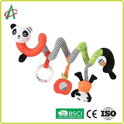 El bebé Panda Plush Spiral Toy With de BSCI duplica modificado para requisitos particulares