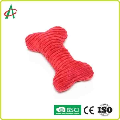 Juguetes durables de encargo del perro de la felpa del hueso de Coloful con Squeakers