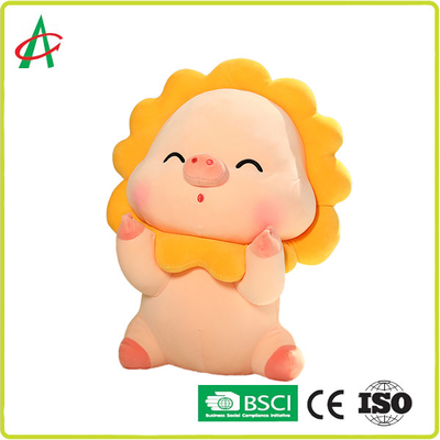 Felpa Toy Doll Pillow Sun Shape Toy Bed Super Soft Plush Toy Holiday Gifts del cerdo