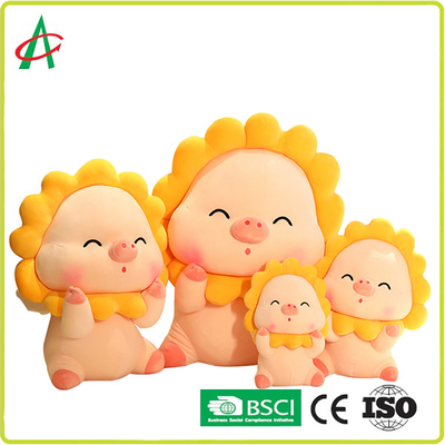 Felpa Toy Doll Pillow Sun Shape Toy Bed Super Soft Plush Toy Holiday Gifts del cerdo