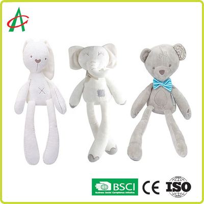Peluche lindo del bebé de ICTI con bordado de la artesanía
