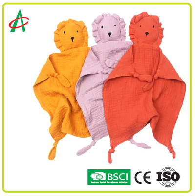 Consolador recién nacido Toy Organic Cotton Stuffed Animal de la muselina del OEM