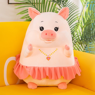 Felpa los 20in linda lavable Toy Pillows For Girls del cerdo del OEM
