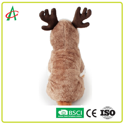 El animal doméstico de la felpa del tema de la Navidad de BSCI viste con la sujeción rápida
