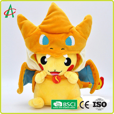 El algodón de los PP del super suave de CPSIA llenó figuras de acción de Pikachu