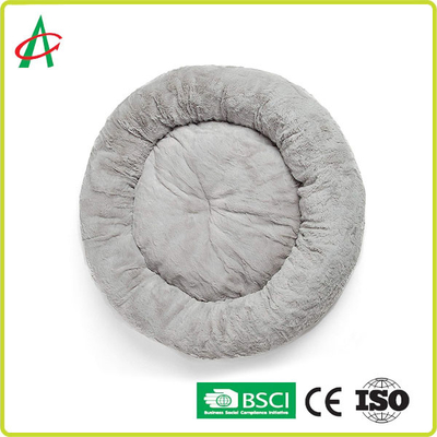 Diámetro 20 del ALCANCE 24 32 40 46" cama del perro de la felpa del super suave