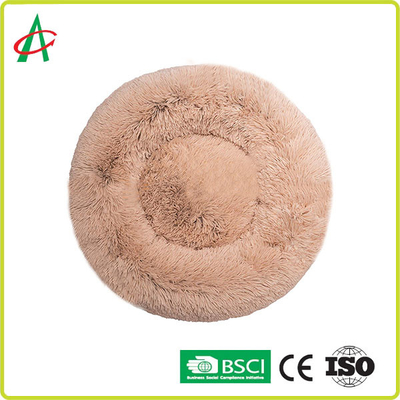 Diámetro 20 del ALCANCE 24 32 40 46" cama del perro de la felpa del super suave