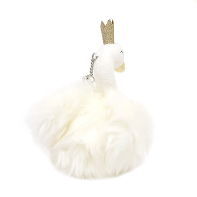CPSIA rellenó a princesa Flash Key Chain del cisne para las muchachas