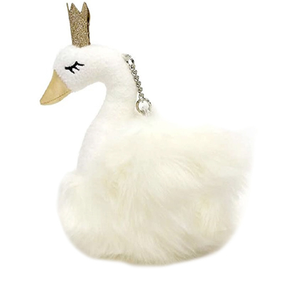 CPSIA rellenó a princesa Flash Key Chain del cisne para las muchachas