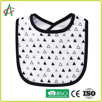 El bebé unisex peinado el 100% del absorbente del algodón babea los baberos con la broche ajustable
