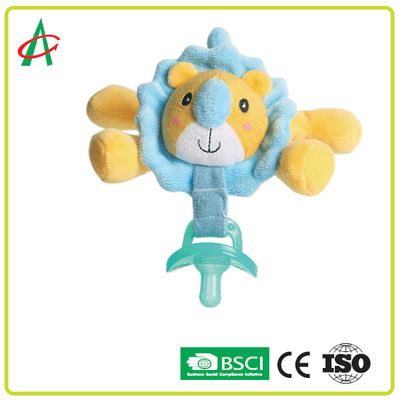 Certificado lavable de Toy Pacifier Clip CE/BSCI de la felpa del pacificador