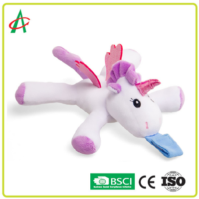 Certificado lavable de Toy Pacifier Clip CE/BSCI de la felpa del pacificador