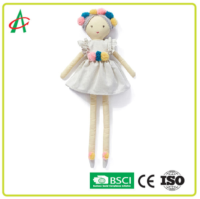 Muñeca rellena algodón de la felpa de BSCI EN71 PP en vestido del ballet